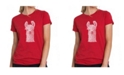LA Pop Art Women's Premium Word Art T-Shirt - Llama
